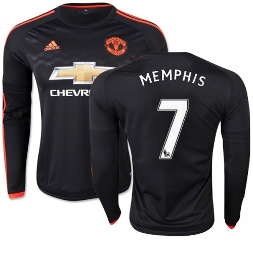Men's 7 Memphis Depay Manchester United FC Jersey - 15/16 England