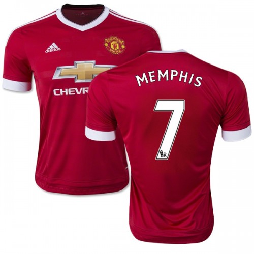 Men's 7 Memphis Depay Manchester United 